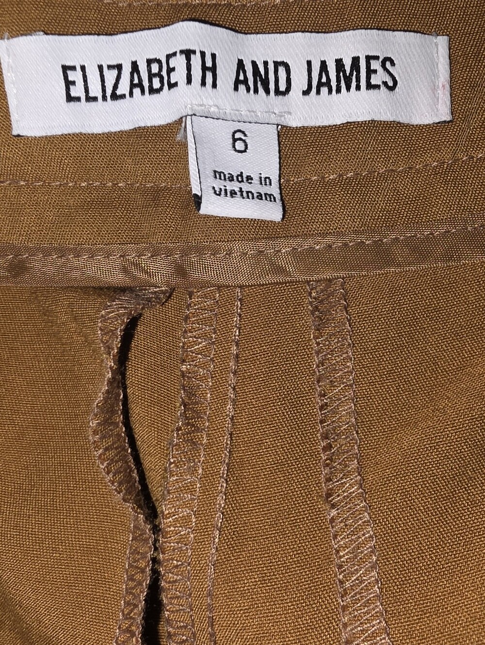 Elizabeth and James Pleated High Waist Cuffed Trousers Size 6 - Picture 3 of 4